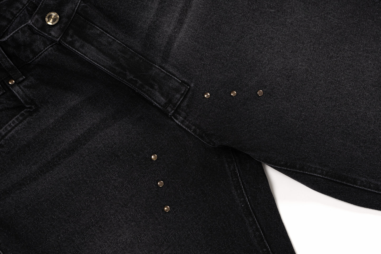 Jeans Button Washed Effect