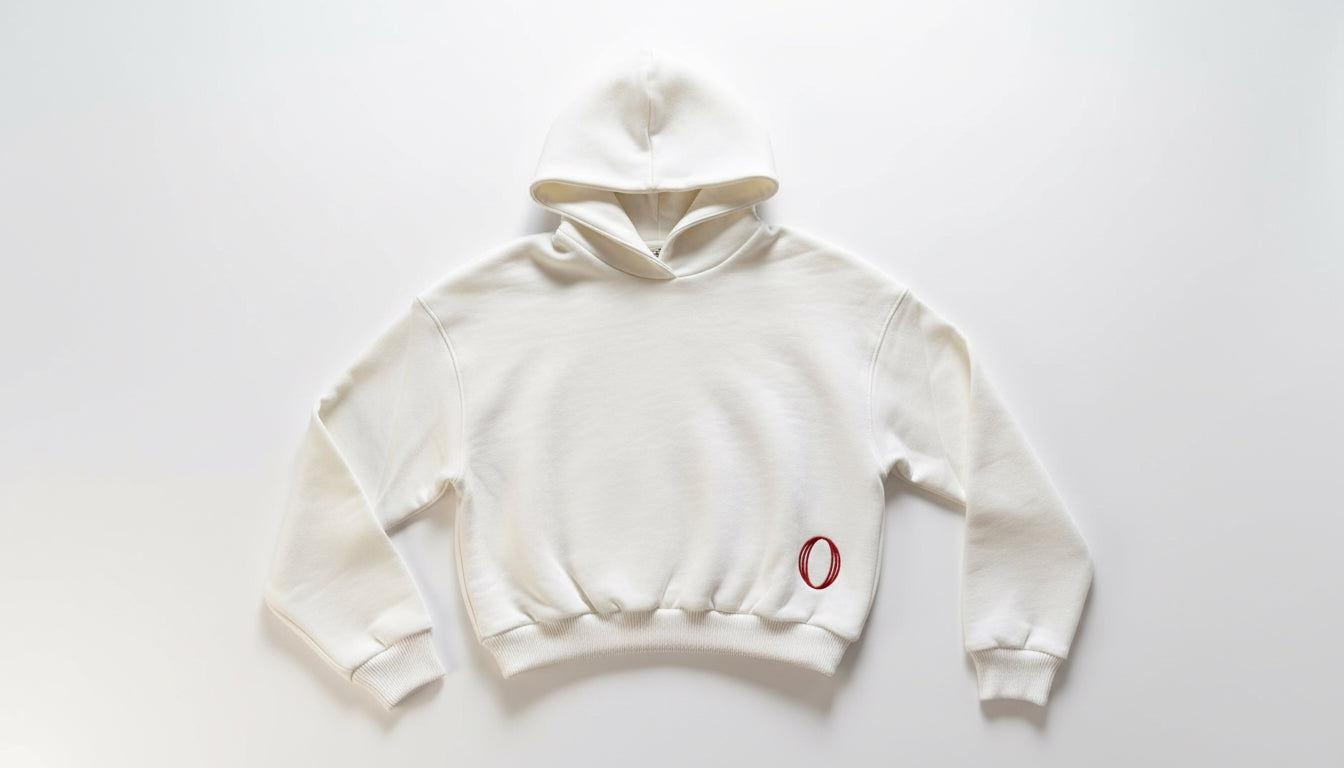 Hoodie Crop Padded Shoulders